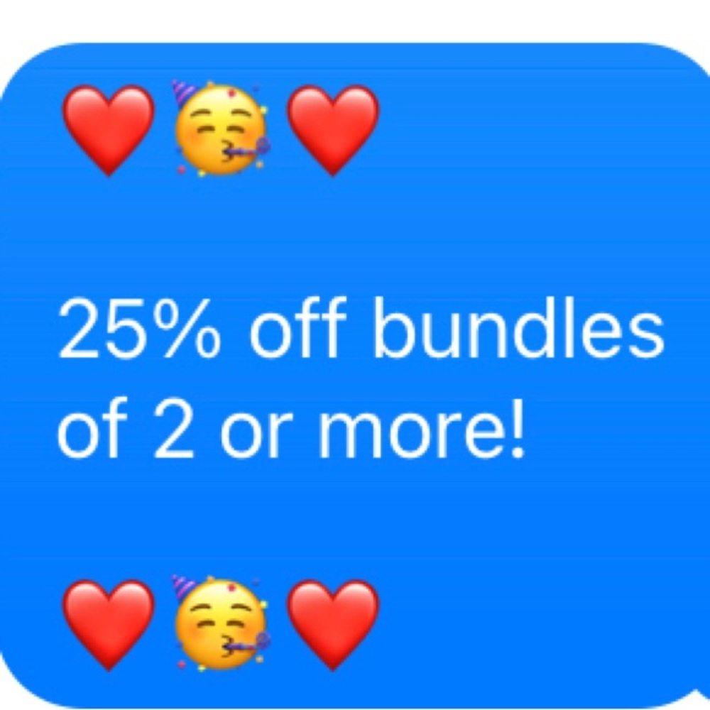 25% off on two or more items. 
Generally I discount even more tbh.